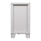 Flash Furniture Wells, buffet de cuisine et de salle à manger moderne, meuble de rangement en bois composite avec 3 portes en verre trempé et 3 tiroirs