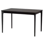 Ensemble de salle à manger 5 pièces Baxton Studio Sabelle moderne bohème en bois et rotin