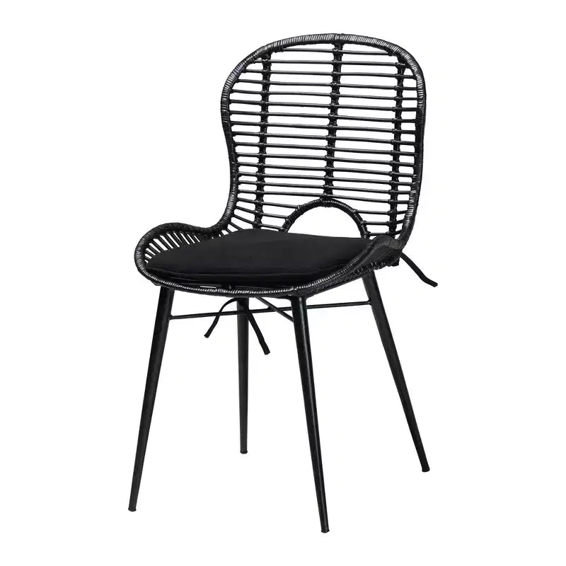 Ensemble de salle à manger 5 pièces Baxton Studio Brenna en bois, style bohème moderne