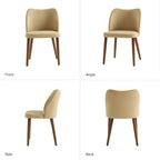 Chaise de salle à manger Elisa en tissu, style Mid-century moderne, lot de 2 | ART OF LIVING DESIGNS