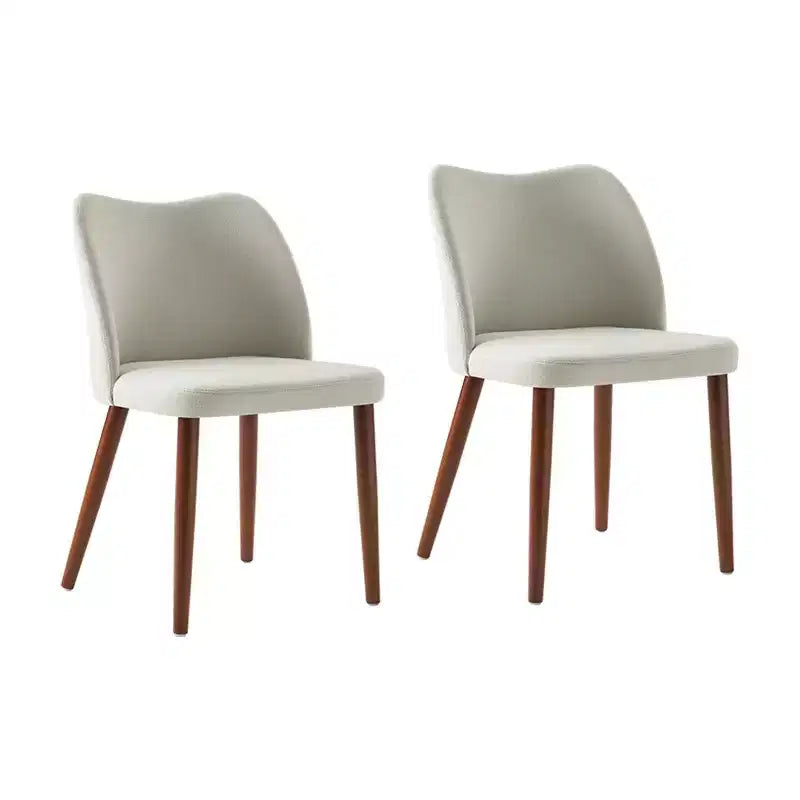 Chaise de salle à manger Elisa en tissu, style Mid-century moderne, lot de 2 | ART OF LIVING DESIGNS