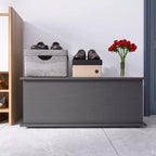 Lift Top Storage Chest Trunk Wood Box Retro Toy Box Organizer With Safety Hinge,39.37 x 16.14 x 15.75in(3.28*1.35*1.31ft)