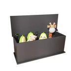 Malle de rangement en bois avec couvercle relevable, style rétro, boîte à jouets, organisateur avec charnière de sécurité, 39,37 x 16,14 x 15,75 pouces (3,28 * 1,35 * 1,31 pieds)