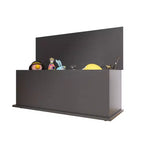 Malle de rangement en bois avec couvercle relevable, style rétro, boîte à jouets, organisateur avec charnière de sécurité, 39,37 x 16,14 x 15,75 pouces (3,28 * 1,35 * 1,31 pieds)