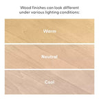 Console moderne en bois massif Plank+Beam 56 pour entrée étroite