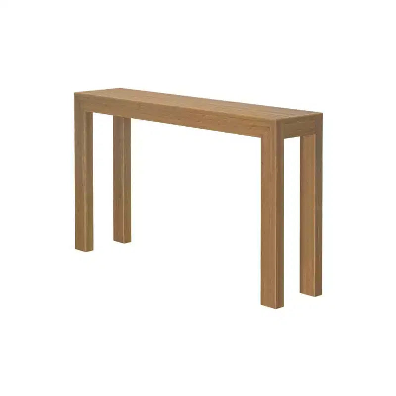 Console moderne en bois massif Plank+Beam 56 pour entrée étroite
