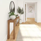 Console moderne en bois massif Plank+Beam 56 pour entrée étroite