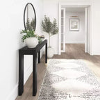 Console moderne en bois massif Plank+Beam 56 pour entrée étroite