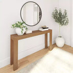 Console moderne en bois massif Plank+Beam 56 pour entrée étroite