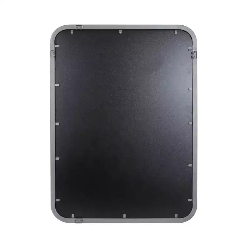 Miroir industriel Howard Elliott Fordham à cadre métallique avec détails rivetés