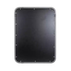 Miroir industriel Howard Elliott Fordham à cadre métallique avec détails rivetés