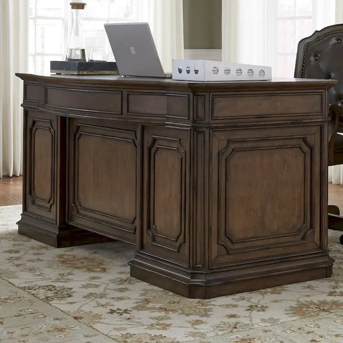 Amelia Antique Toffee Jr Executive Desk