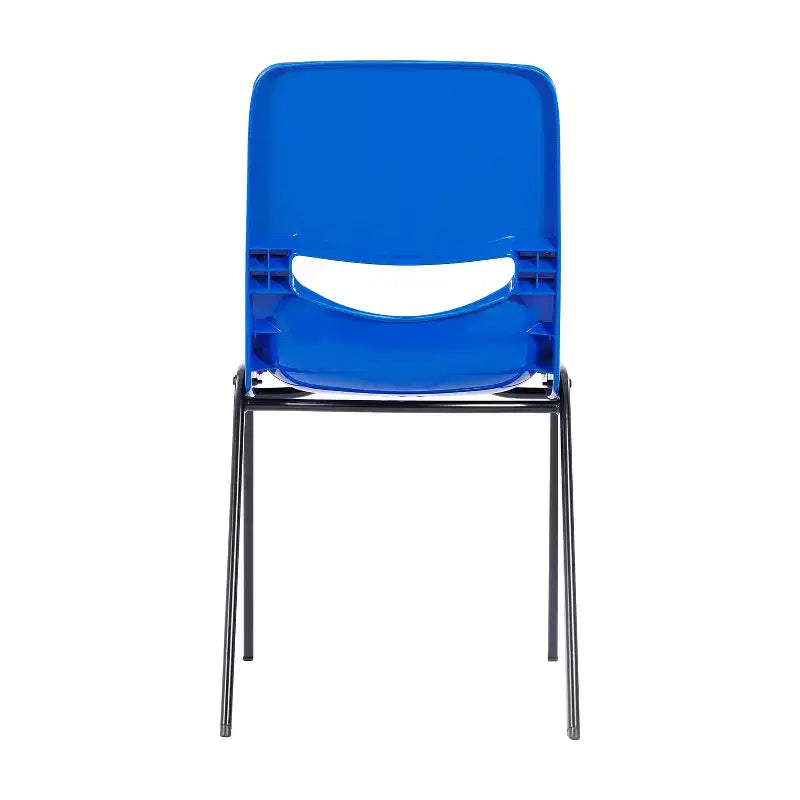Chaise de salle de classe empilable Flash Furniture HERCULES résistante et confortable avec cadre thermolaqué, dossier et assise ergonomiques