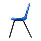 Chaise de salle de classe empilable Flash Furniture HERCULES résistante et confortable avec cadre thermolaqué, dossier et assise ergonomiques