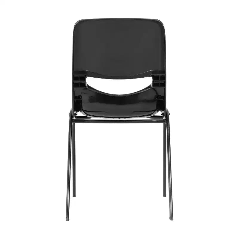 Chaise de salle de classe empilable Flash Furniture HERCULES résistante et confortable avec cadre thermolaqué, dossier et assise ergonomiques
