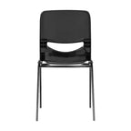 Chaise de salle de classe empilable Flash Furniture HERCULES résistante et confortable avec cadre thermolaqué, dossier et assise ergonomiques