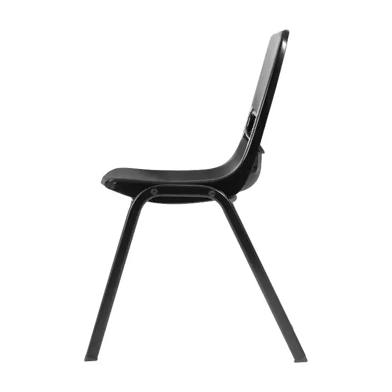 Chaise de salle de classe empilable Flash Furniture HERCULES résistante et confortable avec cadre thermolaqué, dossier et assise ergonomiques