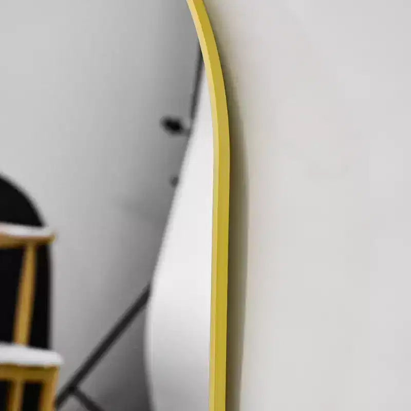 HOMLUX 20x36/22x38 Miroir Ovale Mural de Salle de Bain Grand Format Horizontal Vertical