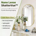 HOMLUX 20x36/22x38 Miroir Ovale Mural de Salle de Bain Grand Format Horizontal Vertical