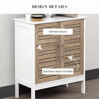 Meuble sous-lavabo de salle de bain Evideco avec 2 portes et étagère, sans pied, pour lavabo non suspendu
