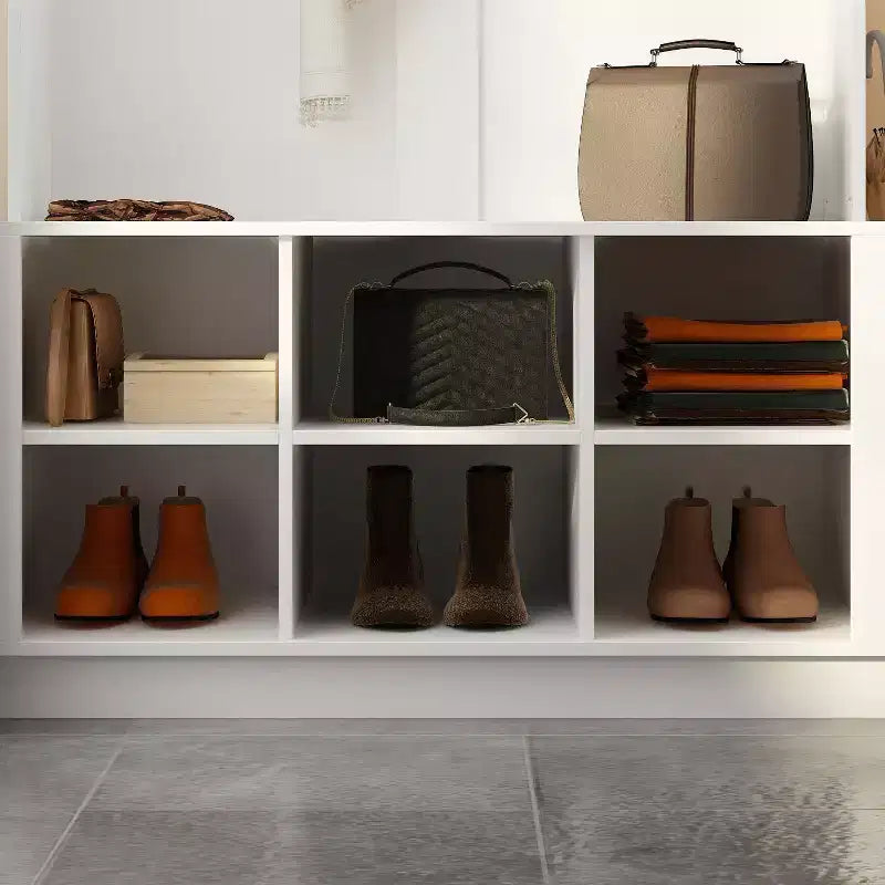 Meuble d'entrée Famapy, banc de rangement et étagère à chaussures