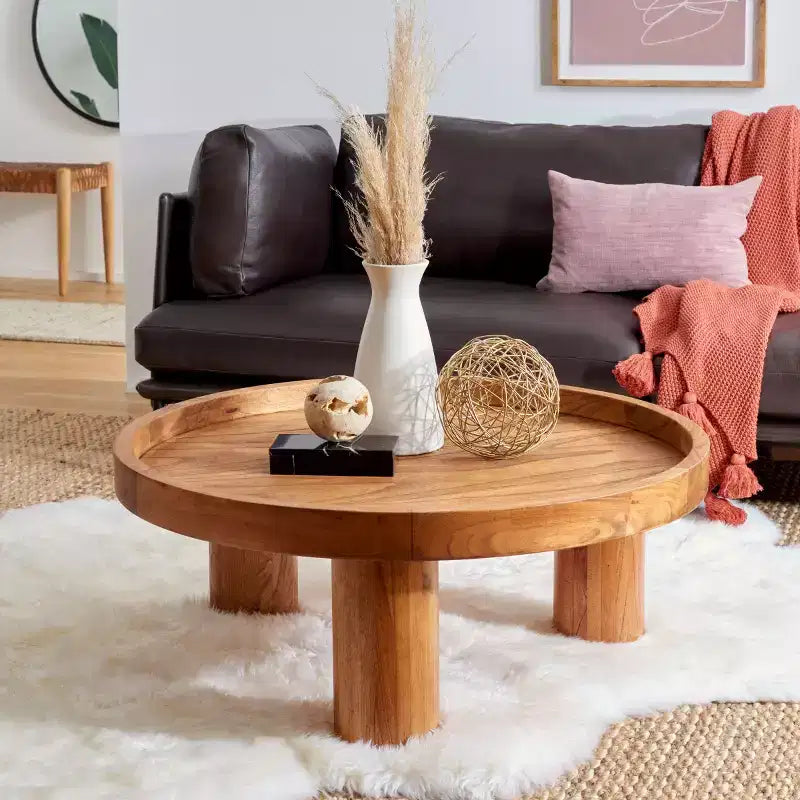 Table basse ronde à 3 pieds Meek - COF6603 - Safavieh