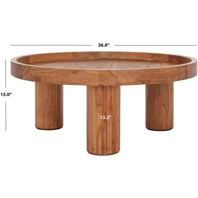 Table basse ronde à 3 pieds Meek - COF6603 - Safavieh