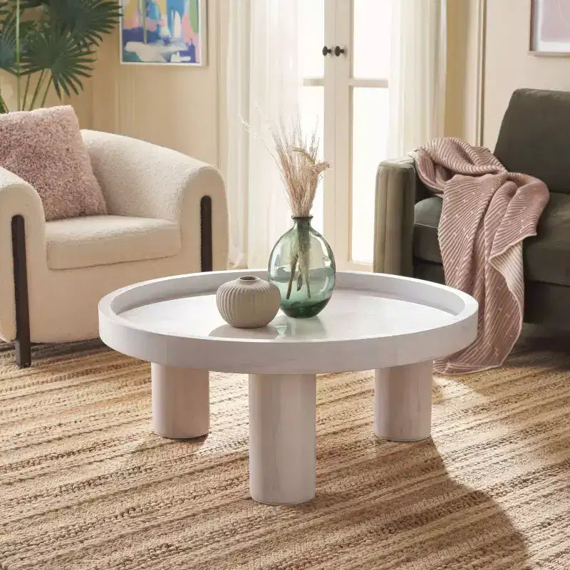 Table basse ronde à 3 pieds Meek - COF6603 - Safavieh