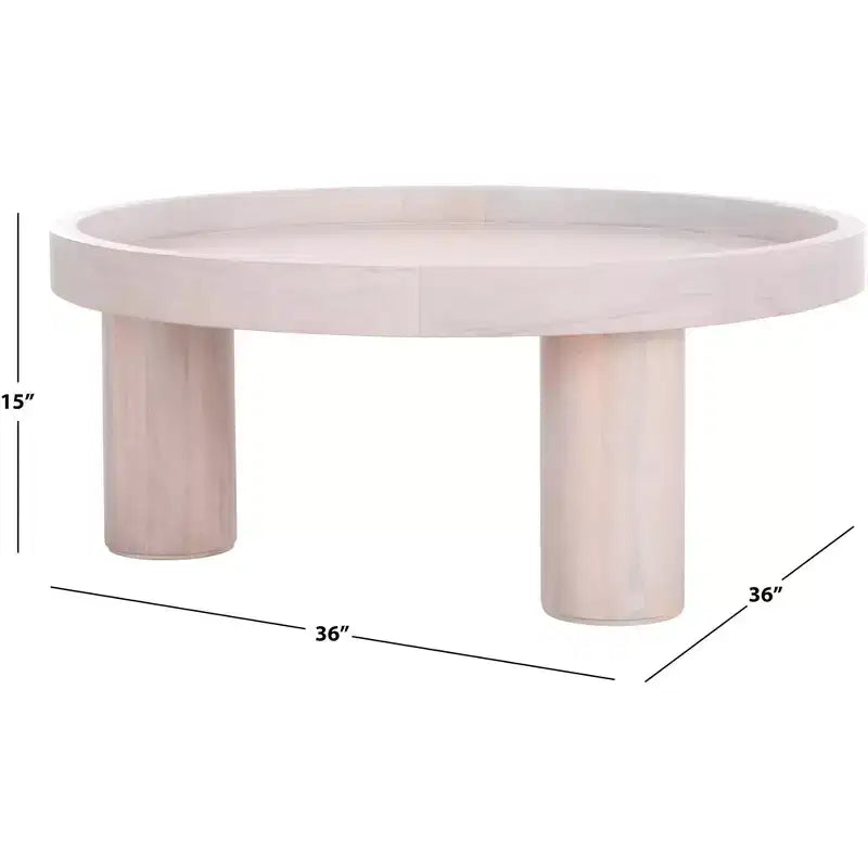 Table basse ronde à 3 pieds Meek - COF6603 - Safavieh