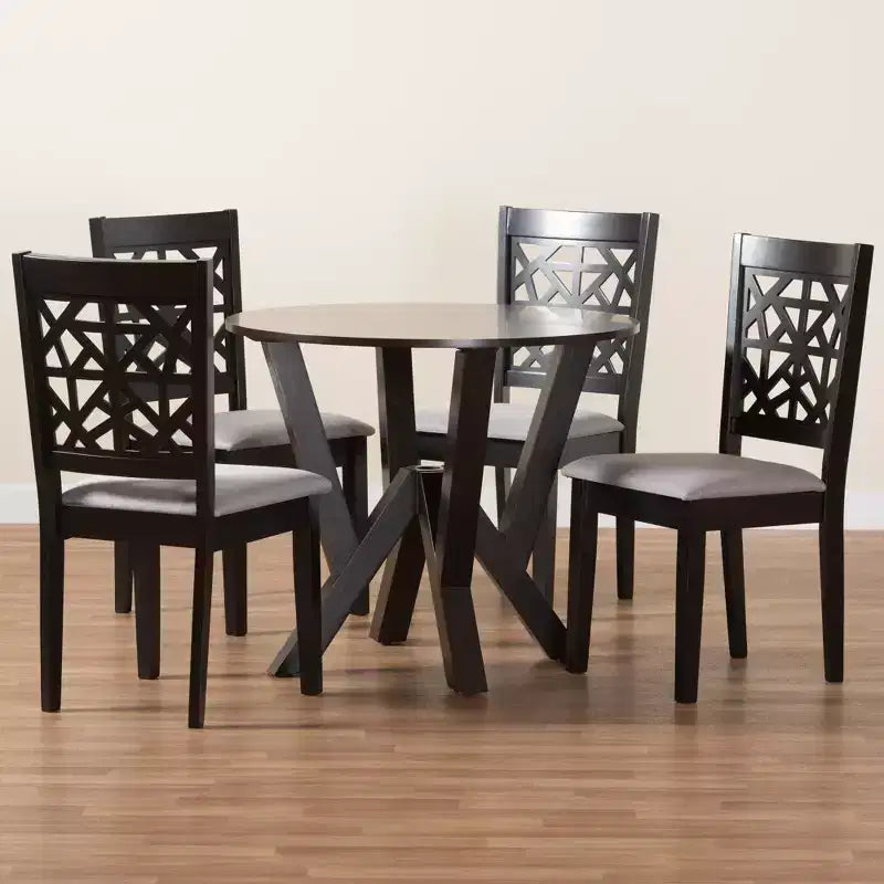 Ensemble de salle à manger moderne 5 pièces en bois Felice Baxton Studio