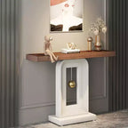 Console étroite Lantine Modern de 40 pouces avec base en forme de pendule