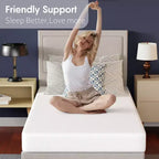 Matelas en mousse à mémoire de forme gel FDW de 6 pouces, matelas en boîte avec housse zippée lavable et amovible, sans fibre de verre, certifié CertiPUR-US