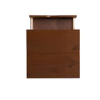 Lit plateforme jumeau et table de chevet Powell Pensy