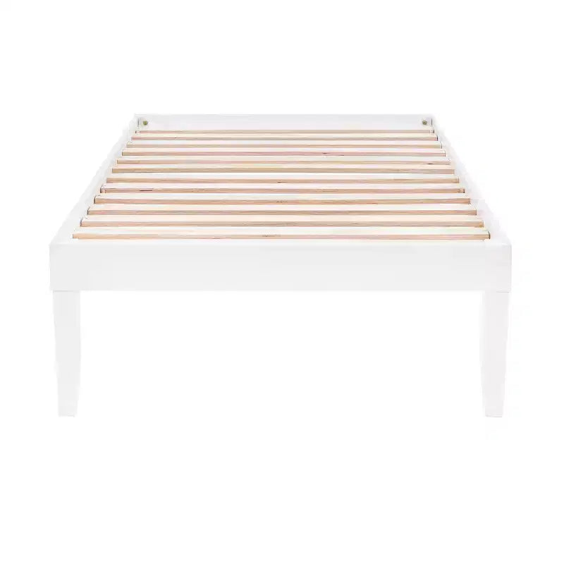Lit plateforme jumeau et table de chevet Powell Pensy