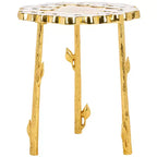 Table d'appoint Florance - FOX5529A - Or/Blanc - Safavieh Couture