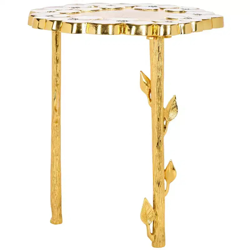 Table d'appoint Florance - FOX5529A - Or/Blanc - Safavieh Couture