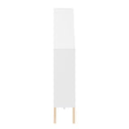 Étagère sur pied Steiner White Dollhouse à 8 compartiments pour livres ou figurines, avec pieds en hêtre