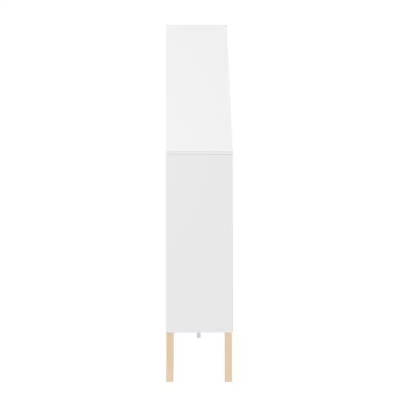 Étagère sur pied Steiner White Dollhouse à 8 compartiments pour livres ou figurines, avec pieds en hêtre
