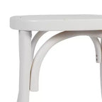 Chaise de salle à manger Merrick Lane en bois massif, empilable, avec dossier orné et finition élégante