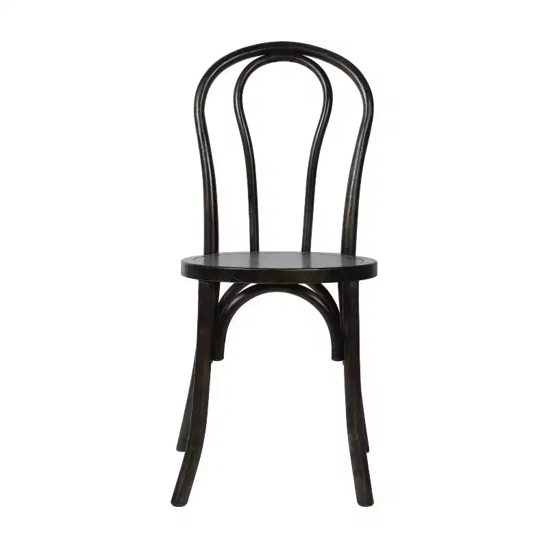 Emma et Oliver - Lot de 2 chaises de salle à manger empilables en bois massif style Thonet