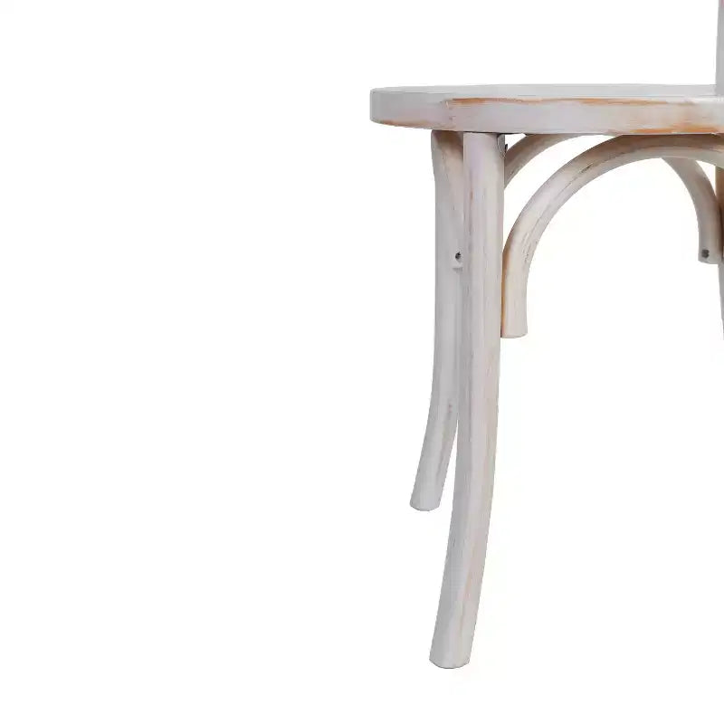 Emma et Oliver - Lot de 2 chaises de salle à manger empilables en bois massif style Thonet