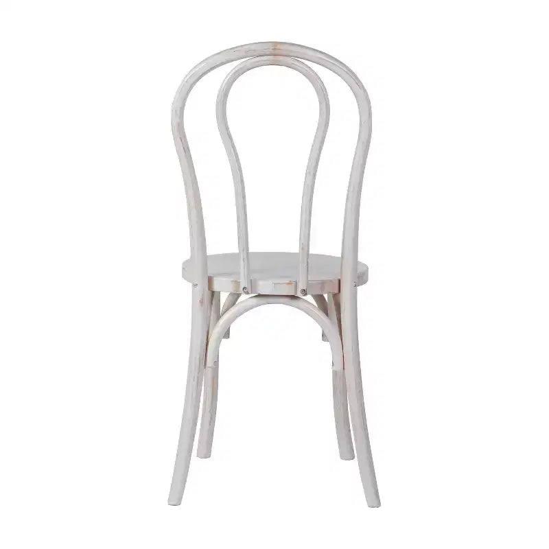 Emma et Oliver - Lot de 2 chaises de salle à manger empilables en bois massif style Thonet