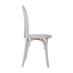 Emma et Oliver - Lot de 2 chaises de salle à manger empilables en bois massif style Thonet