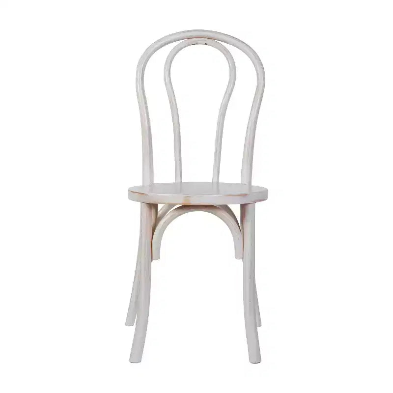 Emma et Oliver - Lot de 2 chaises de salle à manger empilables en bois massif style Thonet