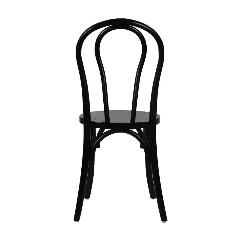Emma et Oliver - Lot de 2 chaises de salle à manger empilables en bois massif style Thonet