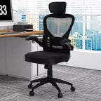 Chaise de bureau ergonomique en maille Costway Chaise de direction réglable en hauteur Noire