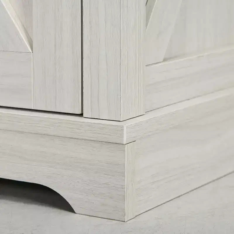Table d'appoint HOMCOM avec station de charge et ports USB, table d'appoint de style rustique avec armoire de rangement pour salon, blanc vieilli