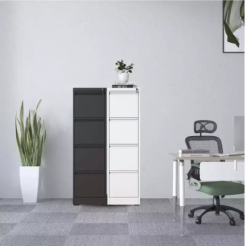 4 Drawer File Cabinet, Metal Filing Cabinets With Lock For A4/Letter/Legal Size File, Steel Vertical File Storage Cabinet For Home Office