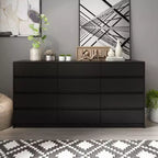 Commode Famapy moderne à 12 tiroirs, élégante.