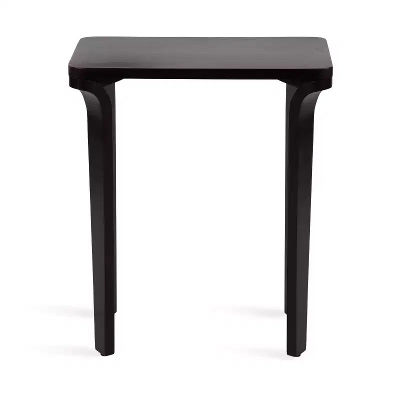 Table d'appoint en bois Escalon Kate and Laurel, 56x36x66 cm, Noir